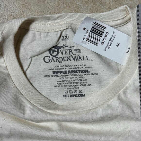 Over The Garden Wall Potatoes & Molasses T-Shirt 2XL New With Tags - Picture 6 of 6